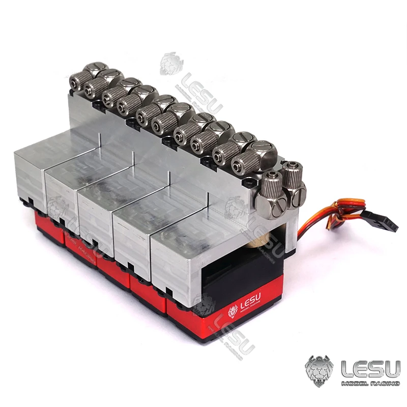 LESU 5CH Reversing Hydraulic Valve W/ Servo for RC 1/14 Truck Wheel Loader Excavator Dumper Truck Toy TH16736