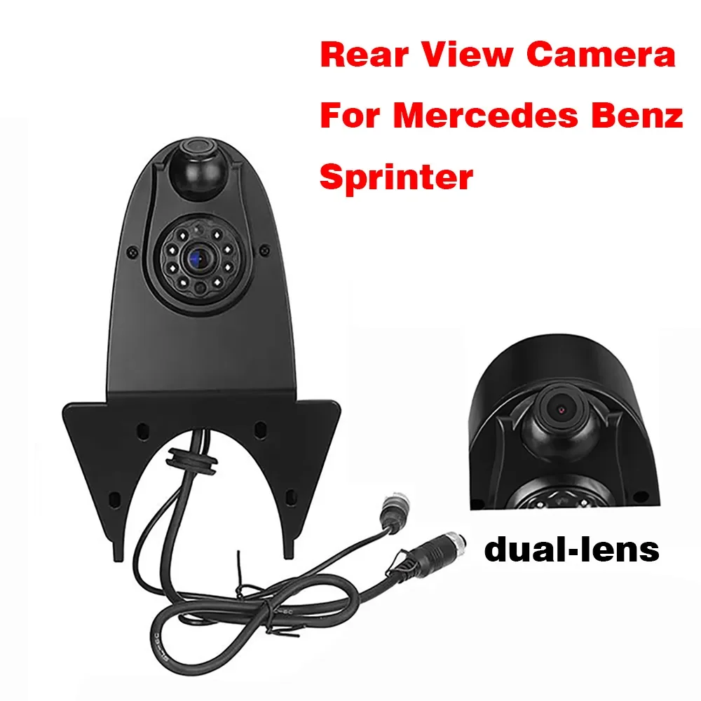 

Universal Car Rear View Camera Reversing Camera For Van With Night Vision Dual Lens Rearview Reverse Backup Camera with Monitor