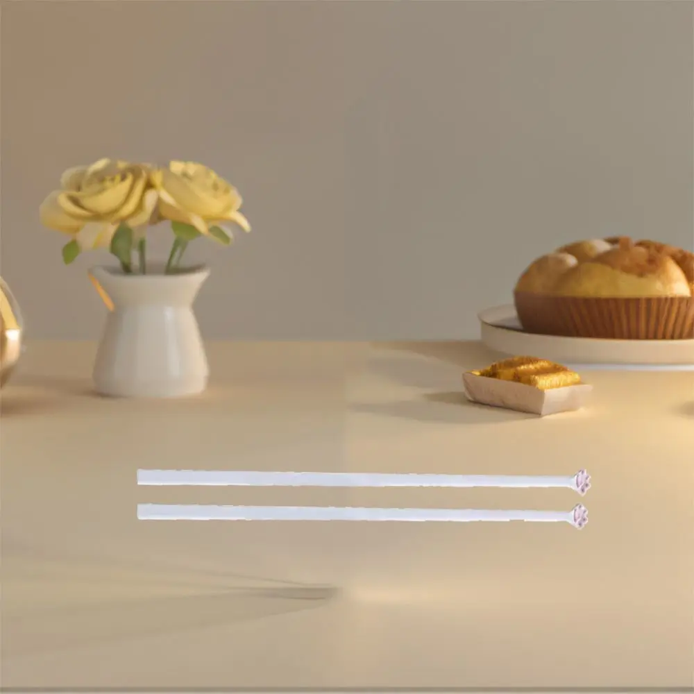 Reusable Cat Paw Chopsticks Non-Slip Easy To Clean Cute Eating Chopsticks Multi-functional Food-grade Pink Paw Food Clip