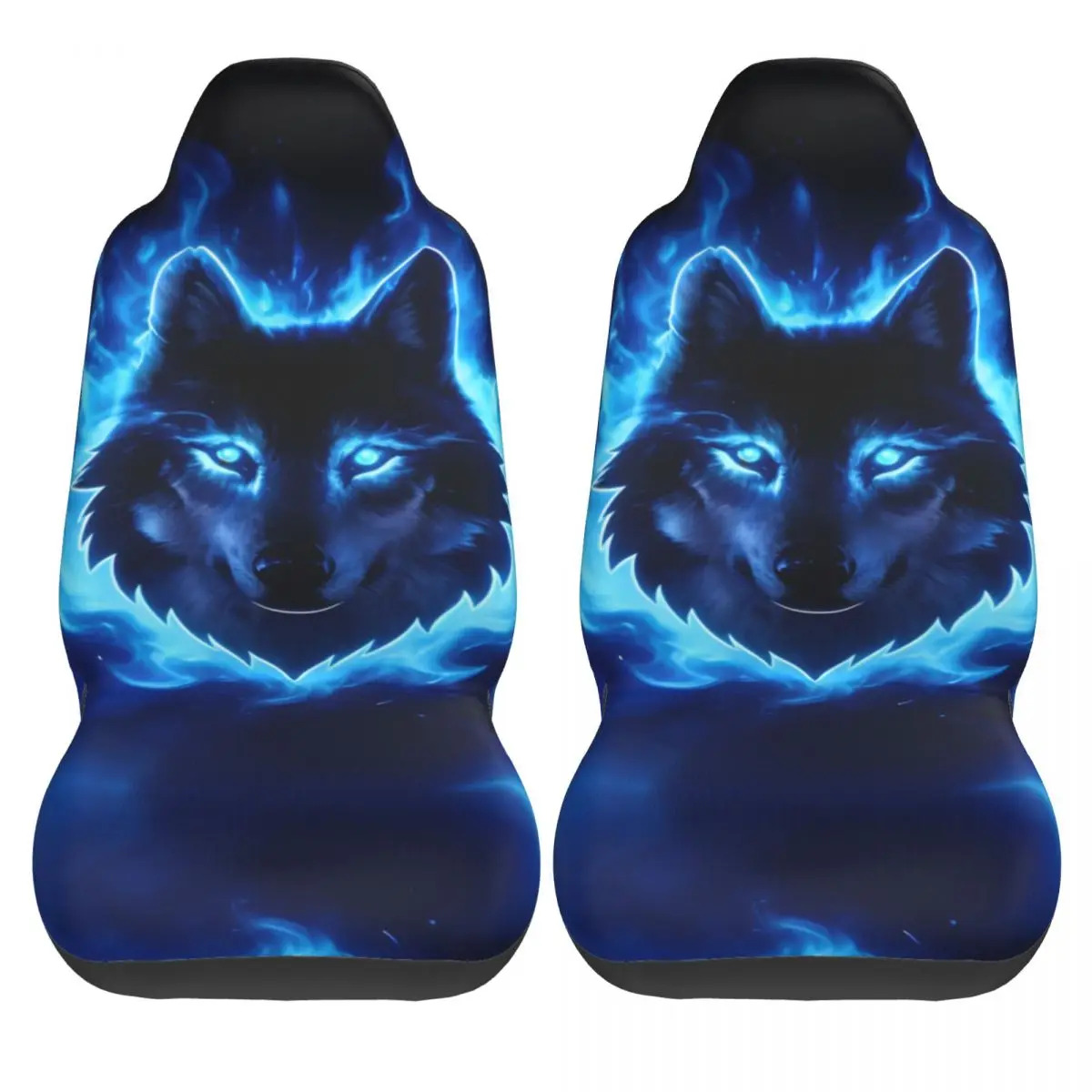 Blue Flame Wolf Universal Car Seat Cover Waterproof Suitable For All Kinds Models Seat Cushion/Cover Fiber Car Styling