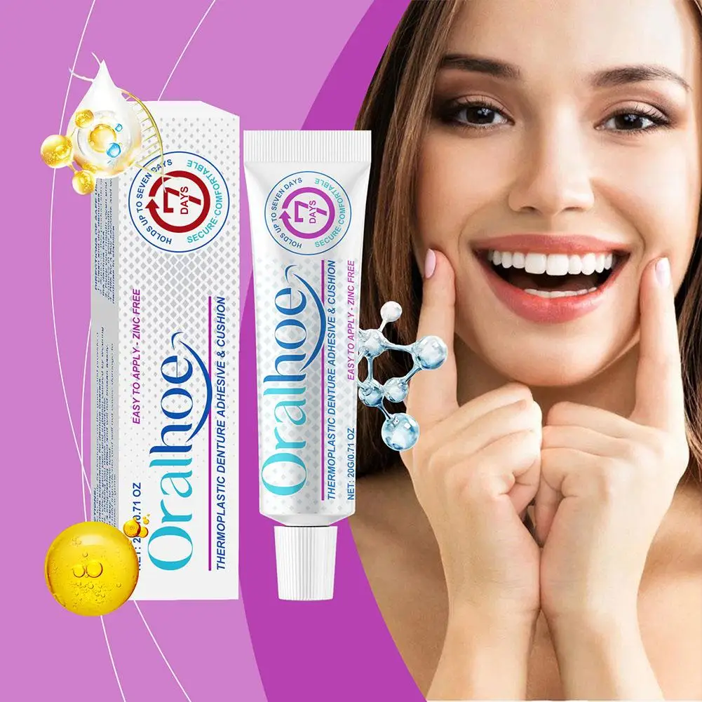 20G Denture Fixing Adhesive Thermoplastic Denture Adhesive Prevent Loose Dentures Gentle Gentle Gum Safe Oral Care