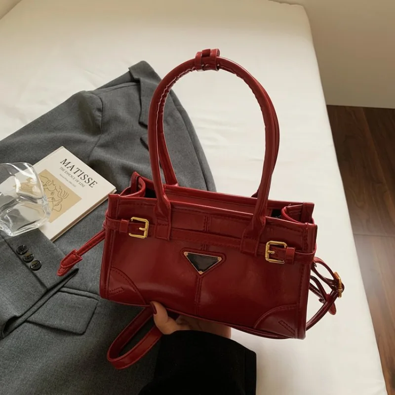 

Stylish Luxury Brand Tote Bag Designer Leather Crossbody Shoulder Handbag Elegant Women's Ladies Office Accessory