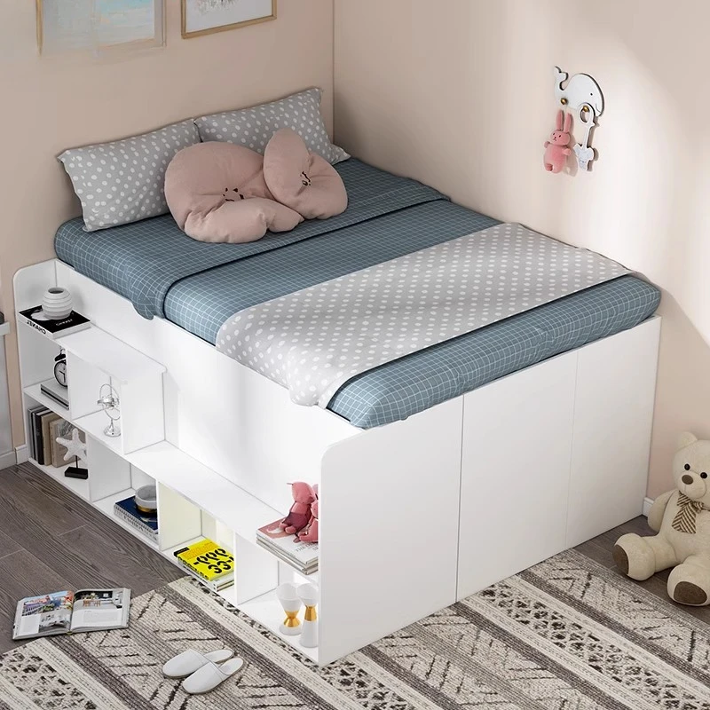 

Tatami high box storage bed wardrobe bed combination integrated board bed double bed pneumatic small apartment