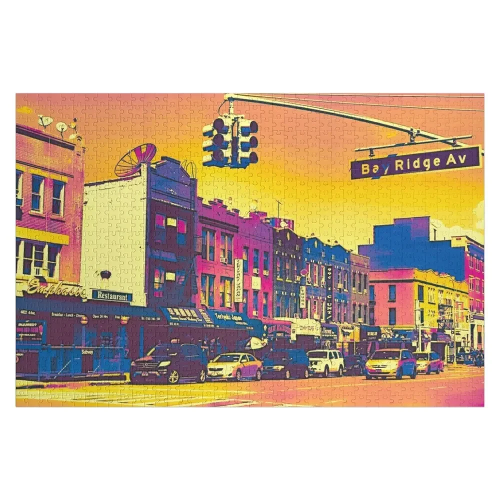 

Bay Ridge Brooklyn Pop Art Photography Jigsaw Puzzle Personalized Gifts Custom Child Customizeds For Kids Puzzle