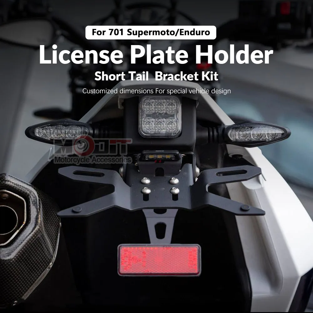 Rear License Plate Mount Holder Fender Eliminator For Husqvarna 701 Enduro 701 Supermoto 2020 2021 2022 2023 2024 2025