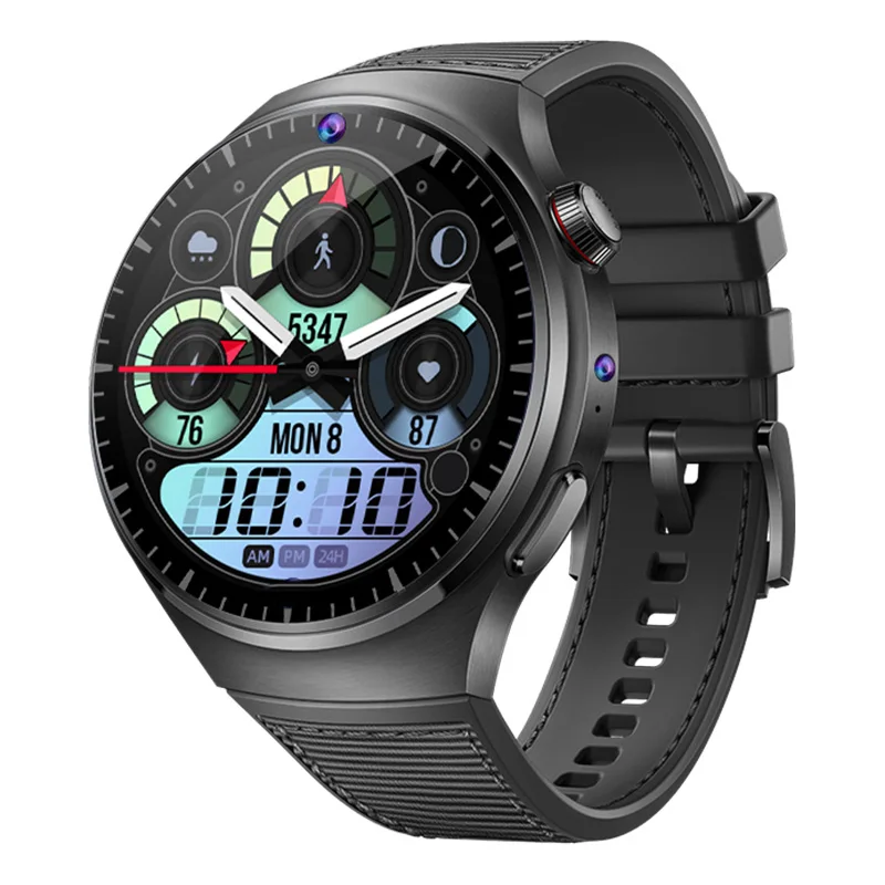 2024 4g Smartwatch B14 Dual Camera IP67 Waterproof 1.62 Inch Screen 700mAh Battery Bluetooth Call Wireless Charging