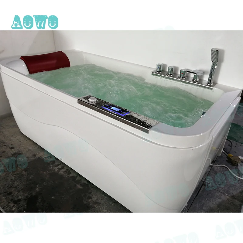 1 شخص فاخر أكريليك Jakuzzi حوض سبا خارجي Idromassaggio Jakouzi حمام حوض استحمام ساخن واحد