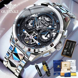 OUPINKE 3249 Luxury Swiss Certified Brand Men's Watch Automatic Mechanical Watch Fashion Business Waterproof Brand Men's Watch