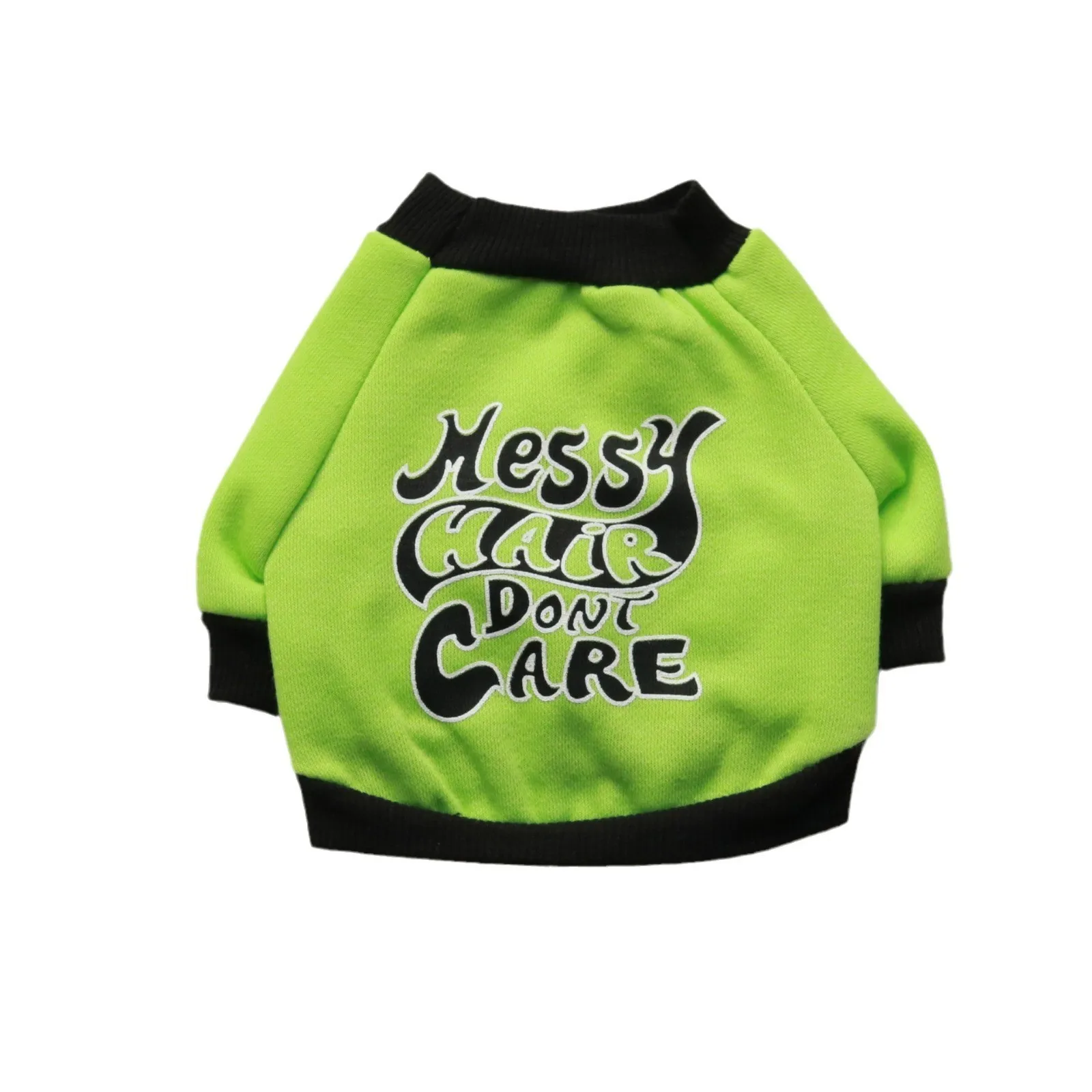 

"Current Mood" Funny Fleece Dog T-Shirt Wholesale, Pet Clothing for Small Breed Puppy, Autumn Winter Warm Apparel