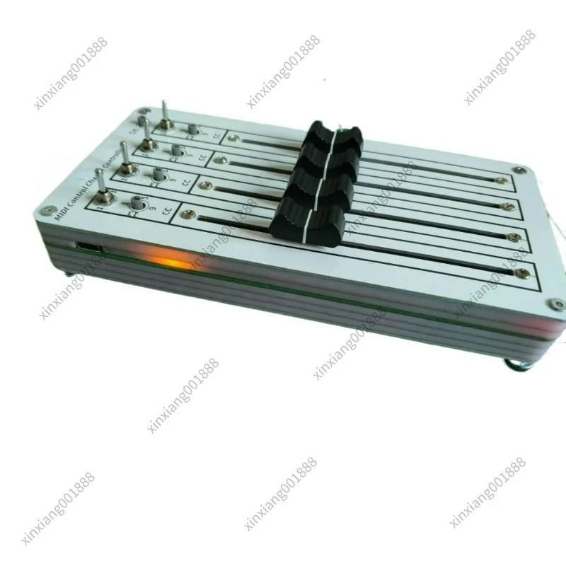 Controlador MIDI USB de 4 Faders, Fader Lineal, Control de Volumen para DAW, Compatible con FL Studio, Ableton, Logic Pro, Studio One