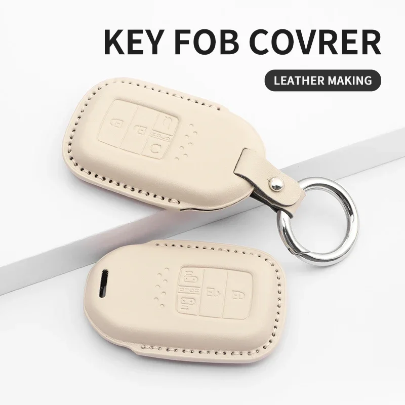 

For Honda Car Remote Key Cover Case Shell Civic City Accord CRV CR-V XR-V Odyssey Vezel Jade Crider Fit Accessories PU Leather