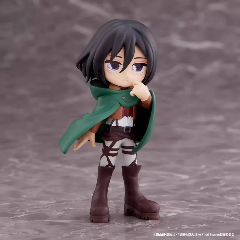 In Stock Original BUSHIROAD PalVerse Mikasa Ackerman Eren Yeager Armin Arlert Levi Ackerman Erwin Smith Q Version Model Toy