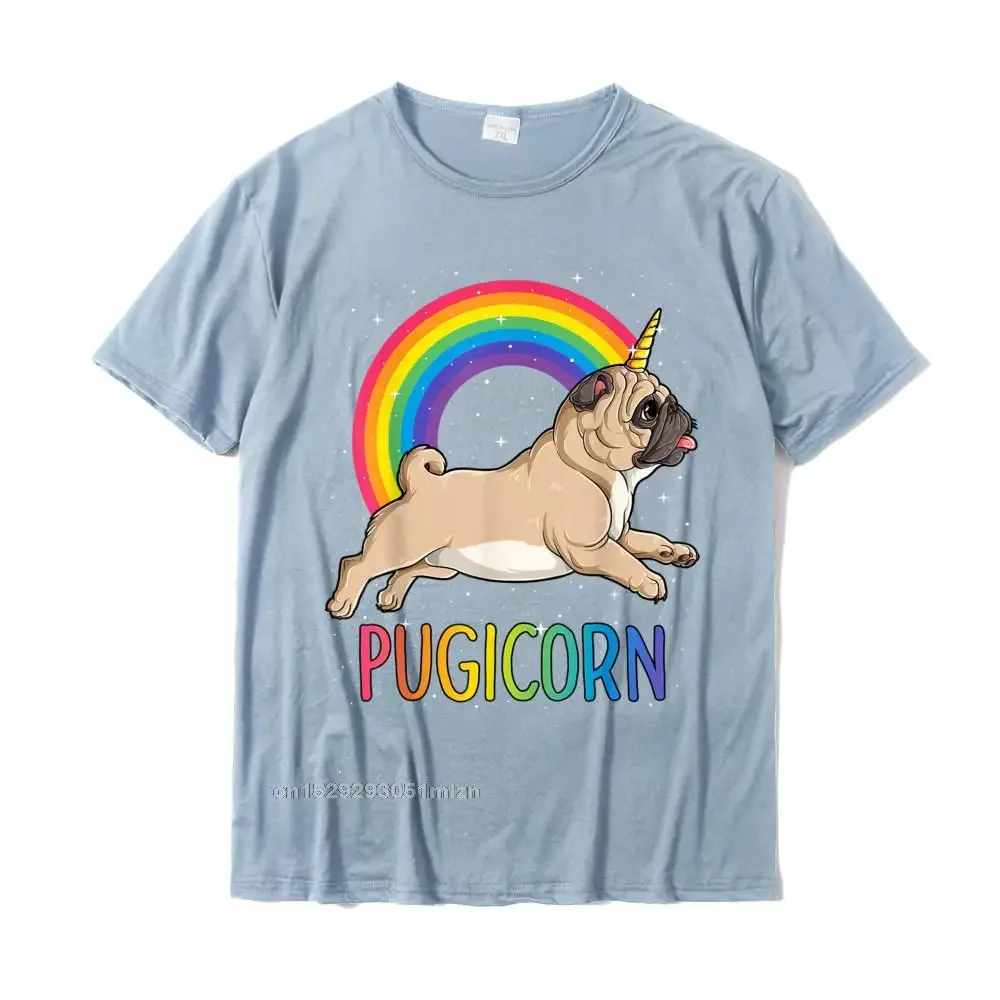 Pugicorn Pug Unicorn T Shirt Women Space Galaxy Rainbow T Shirt Popular Normal Cotton Man T Shirts Normal