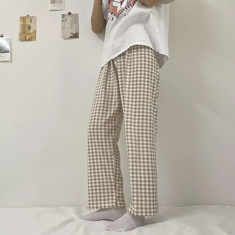 Women\'s Summer Cute Korean Style Son Pants Home Pajama Pants Female Japanese Summer Thin Loose Casual Pants