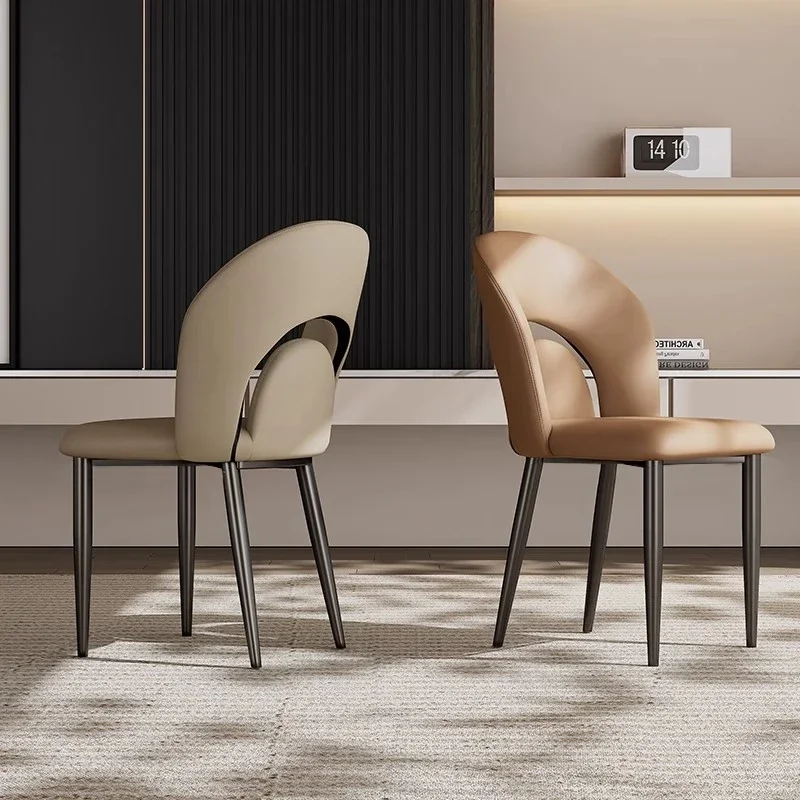 

French dining chair household small apartment back chair European cream style modern light luxury dining table and chair 2024 ne