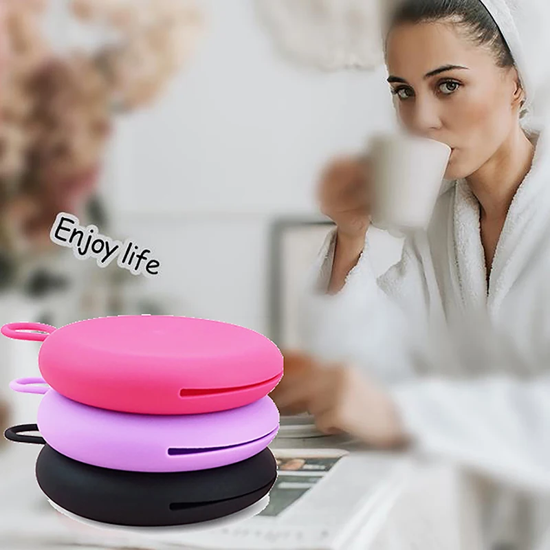 Silicone Reusable Menstrual Disc Box Feminine Hygiene Women Care Products Period Menstrual Collector Women Health Silicone Case