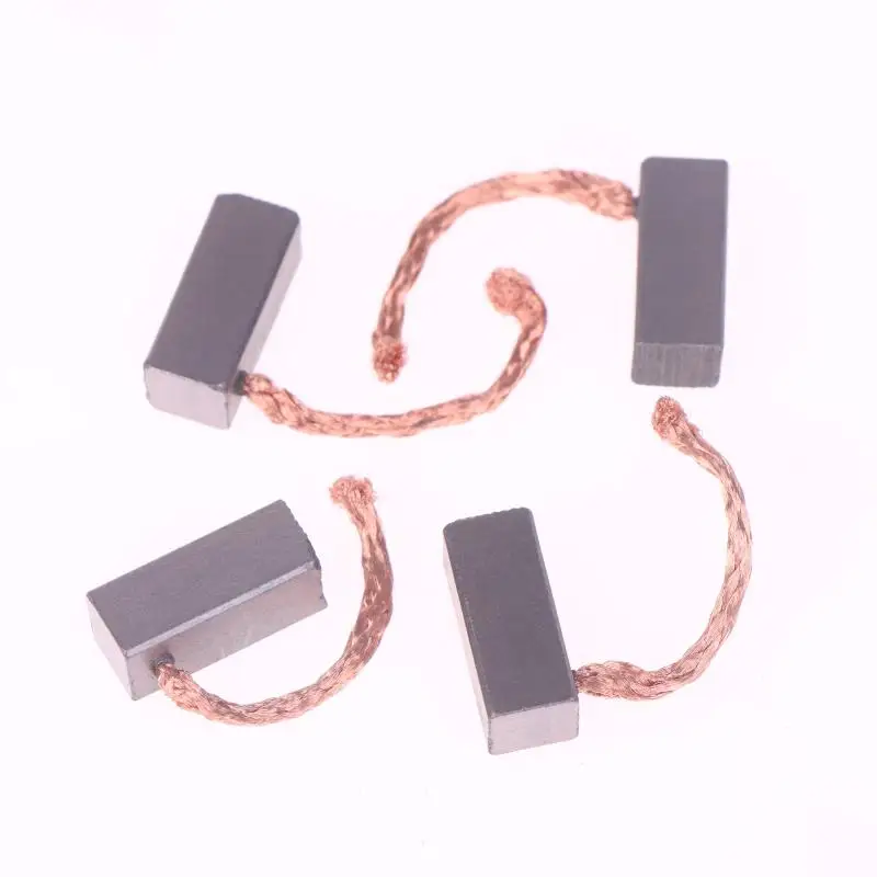 4Pcs DIY Accessories Motor Carbon Brushes Set For Electric Motor Replacement Parts 8x8x19mm Power Tool
