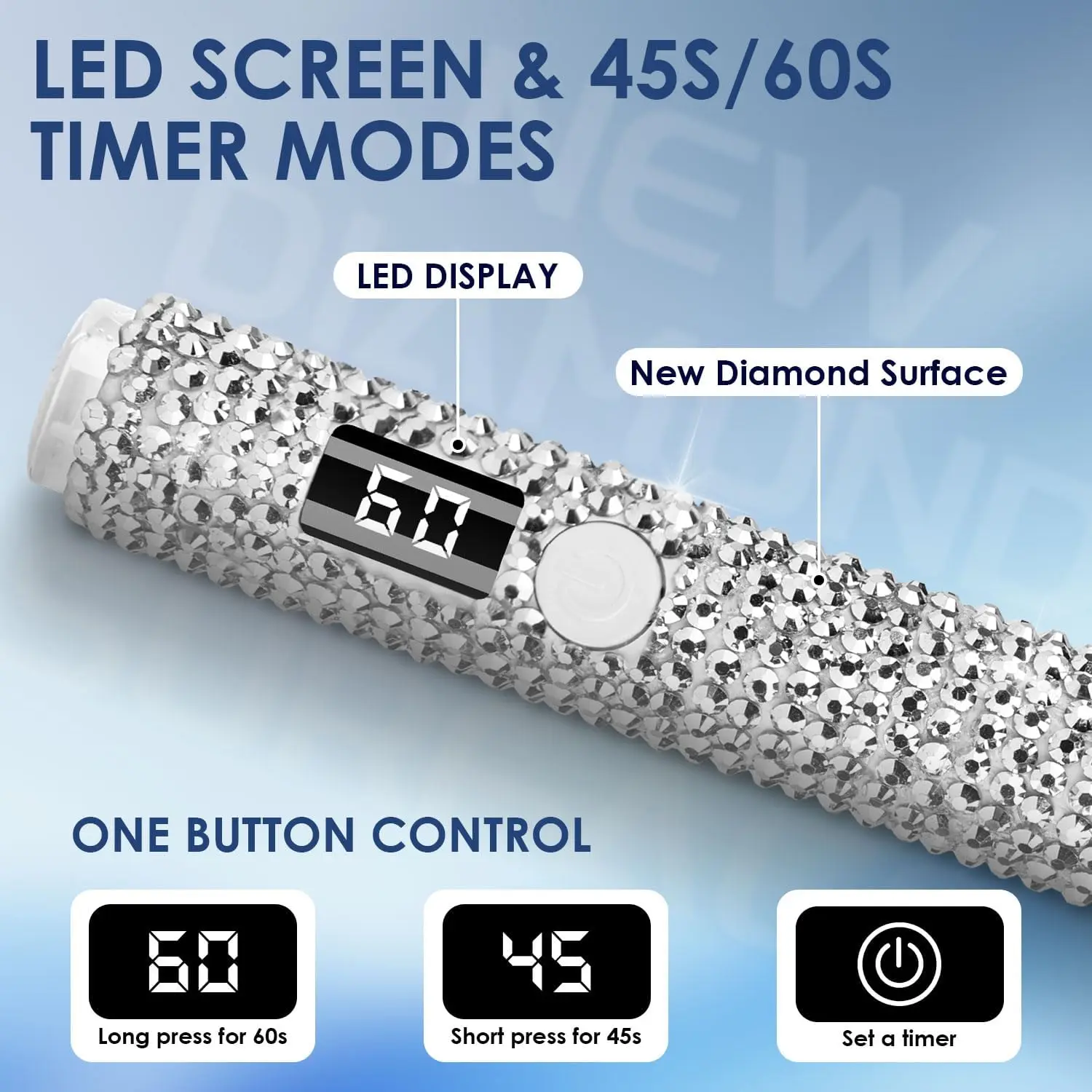 مصباح أظافر بالأشعة فوق البنفسجية اللاسلكي، ضوء جل صغير قابل لإعادة الشحن مع شاشة LCD لعلاج الأظافر السريع بنفسك