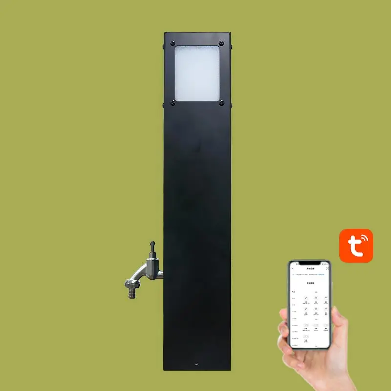 Garden Hydroelectric Waterproof Courtyard Socket Column Outdoor Water And Electrical Electric Lamp Post Pole Two Socket