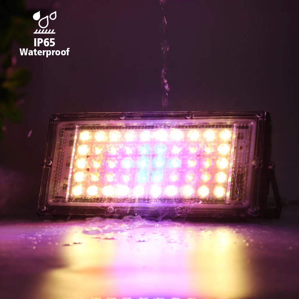 Imagem -03 - Full Spectrum Led Grow Light Lâmpada Hidropônica para Estufa Sementes Flor Iluminação de Crescimento Vegetal 50w 220v