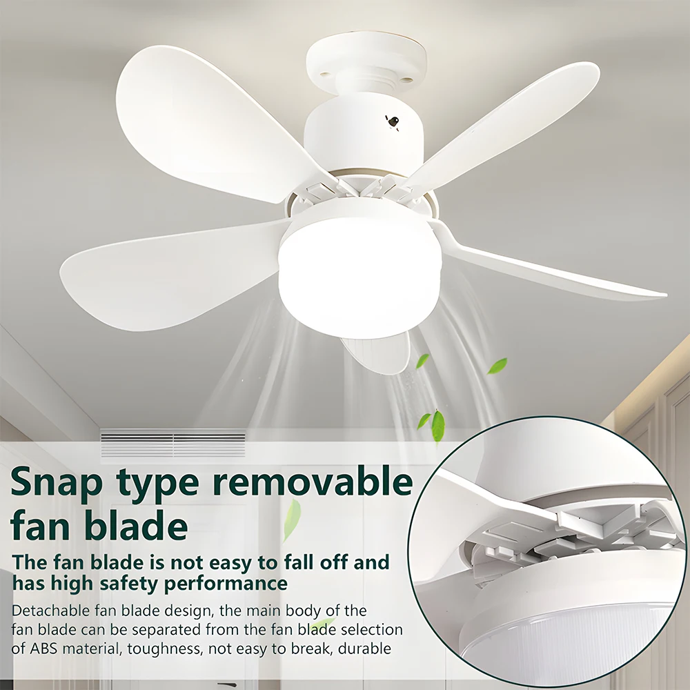 

Socket Fan Lamp E27 Base Wireless Remote Control LED Bulb Ceiling Fan Replacement for Bedroom Living Room Kitchen Balcony