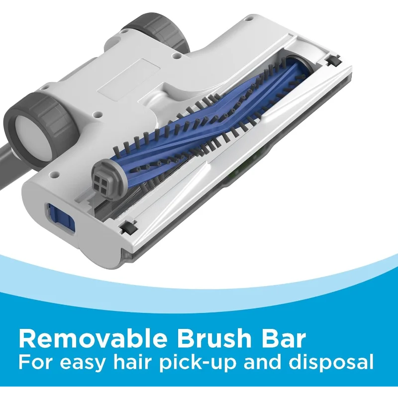 BLACK+DECKER Stick Vacuum Aspirapolvere verticale leggero ricaricabile senza fili con luci da pavimento a LED, multisuperficie