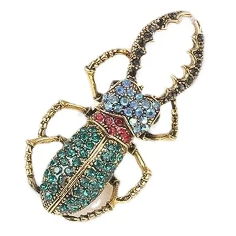 Exquisite Heuschrecken brosche, farbige Emaille, Wasser diamant, Heuschrecken legierung, Emaille,