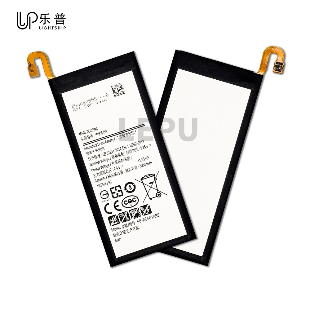 Аккумуляторы для телефона EB-BC501ABE для SAMSUNG C501 C5 Pro Сменный аккумулятор 3000 мАч с инструментом SAMSUNG C5010 Аккумулятор для ремонта телефона