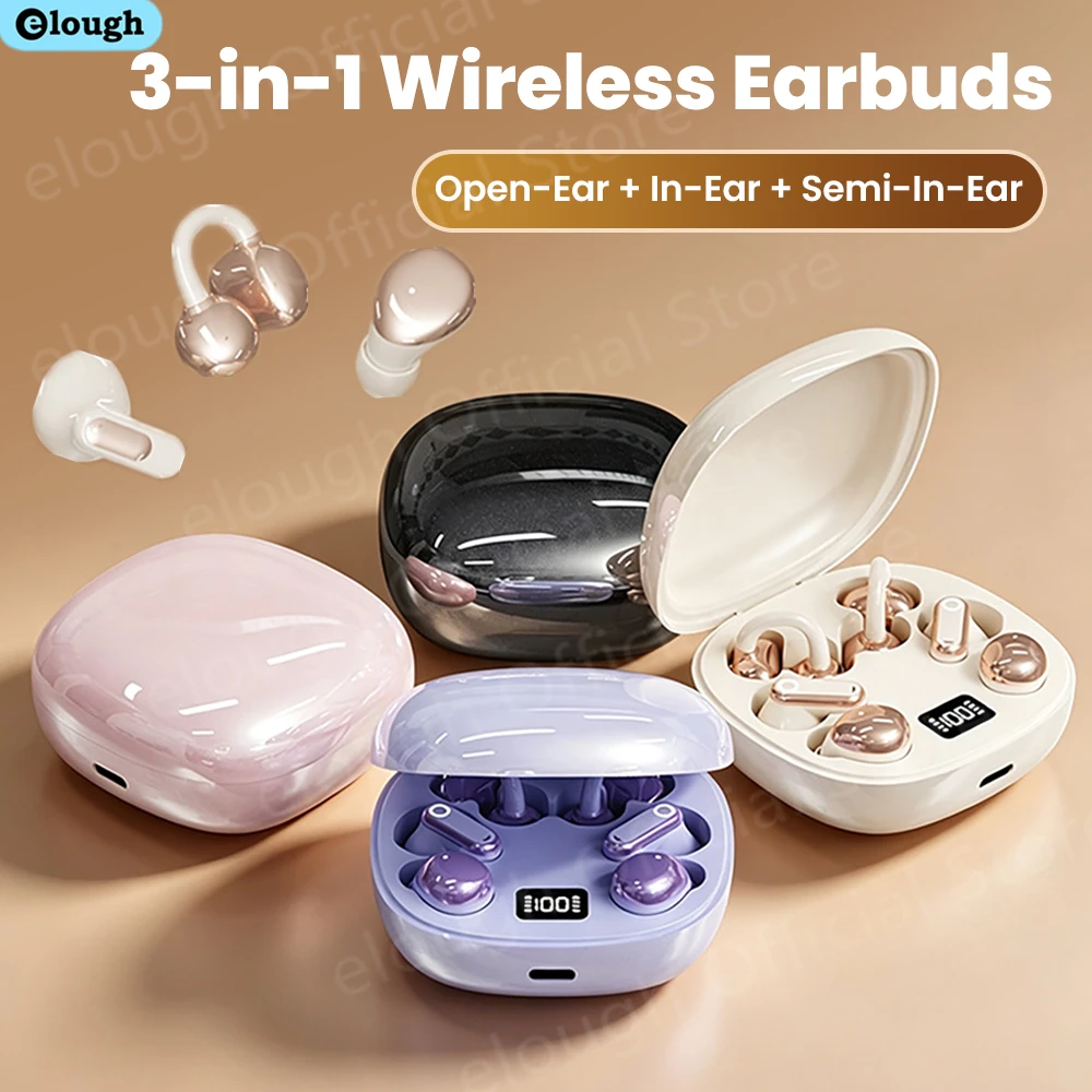 Anc Wireless Headphones Bluetooth 5.3 - 3-в-1 беспроводные Bluetooth-наушники: полувставные/вставные/наушники с креплением
