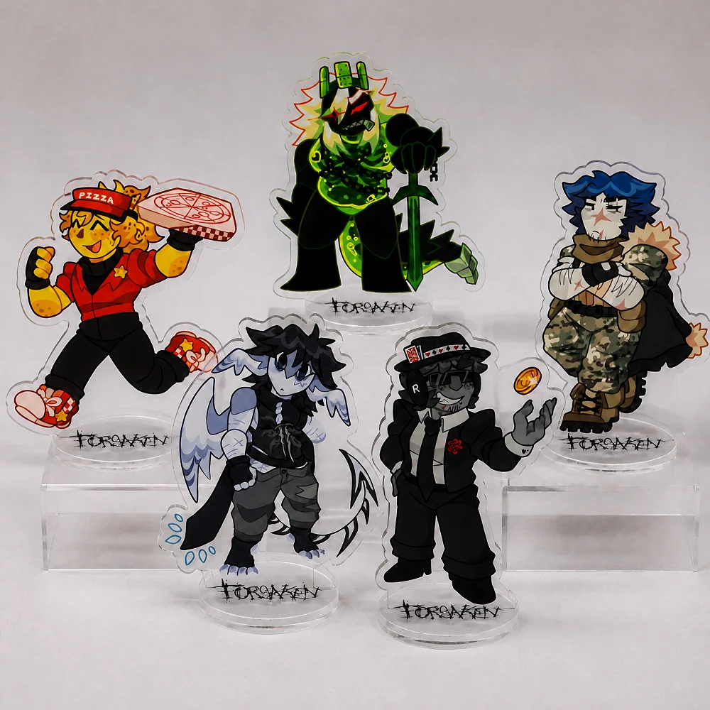 Forsaken Acrylic Standees Hot Game Guest 1337 Noob Shedletsky John Doe C00lkidd Elliot keyring Desktop Ornaments Gaming Gift