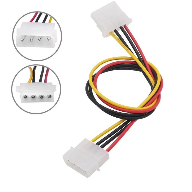 1/5Pcs/lot 4 Pin IDE Male To 4P Female Power Supply Cable To Floppy Drive Adapter Computer PC Floppy Drive Connector Cord 18AWG