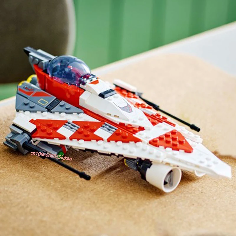 305PCS star battle Movie Jeded Delta-7 light interceptor Space fighter model DIY creative ideas Child Toy Puzzle Gift MOC-75388