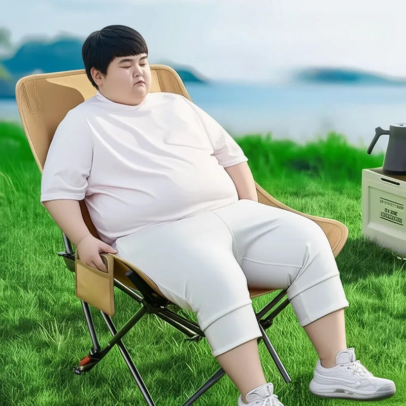 Moon Lite كرسي قابل للطي على ظهره قدرة عالية الوزن التخييم الصيد كرسي قابل للطي الاسترخاء المحمولة سيلا بلايا الأثاث #2