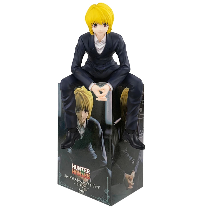 13cm Hunter×Hunter Anime Figure Kurapika Action Figure Chrollo Illumi Hisoka Figurine Collection Noodle Stopper Model Toys Gifts