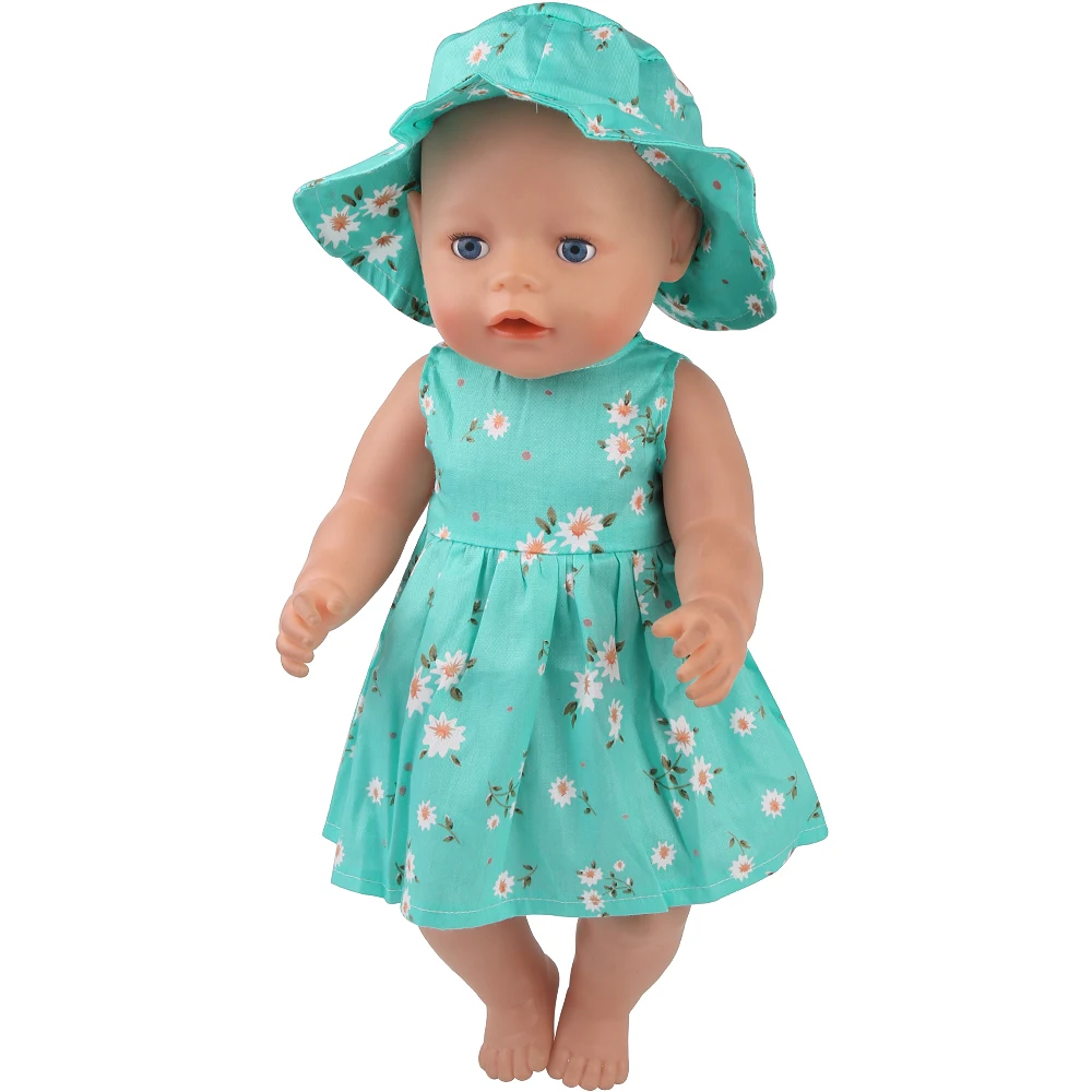 Various Cute Dress 1pcs Ours & Generation 43 cm Reborn Baby Dolls Accessories Children Toys American 18 Inch Girl Doll Skirt