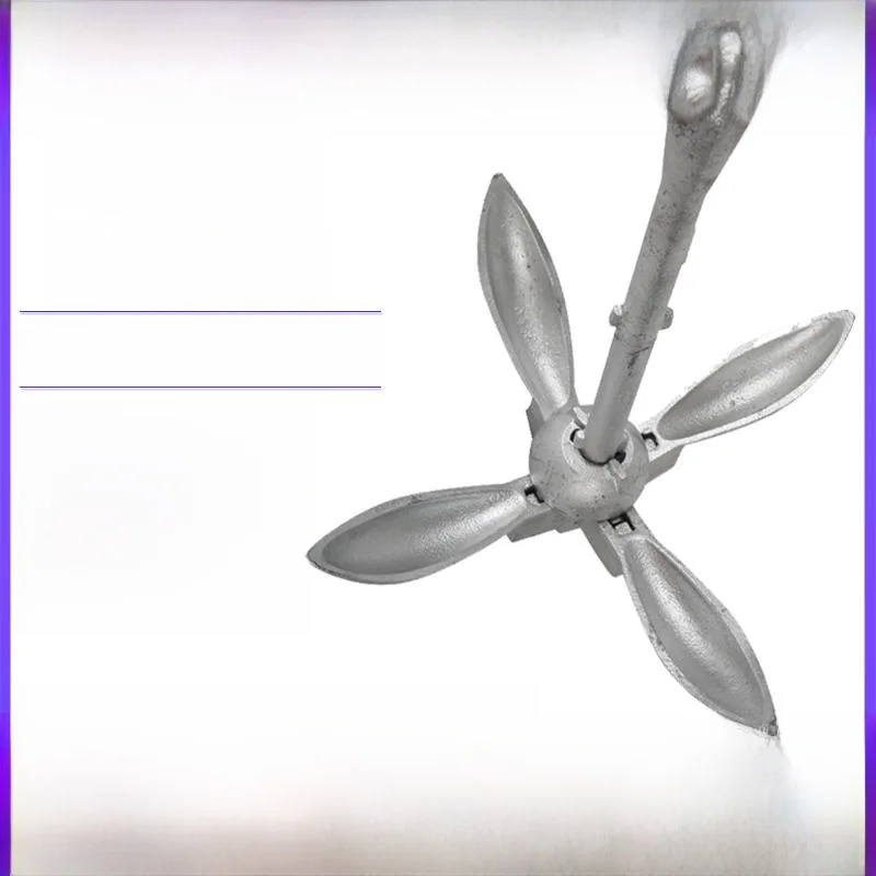 carbon-steel-boat-anchor-four-claws-plastic-boat-special-fishing-boat-inflatable-boat-anchor-iron-anchor-for-kayak-and-canoe