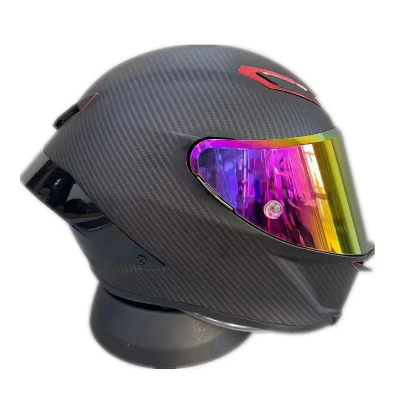 Wejump carbon fibre color Motorcycle Helmet Full Face Off-road  Racing Riding  For All Four Seasons