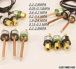 Interruptor de Control de presión de cable, refrigeración de aire acondicionado 0,05-0.15MPA 0,15-0.3MPA 2,2-2.8MPA 1,9-2.4Mpa 3,6-4.2MPA, 2 terminales