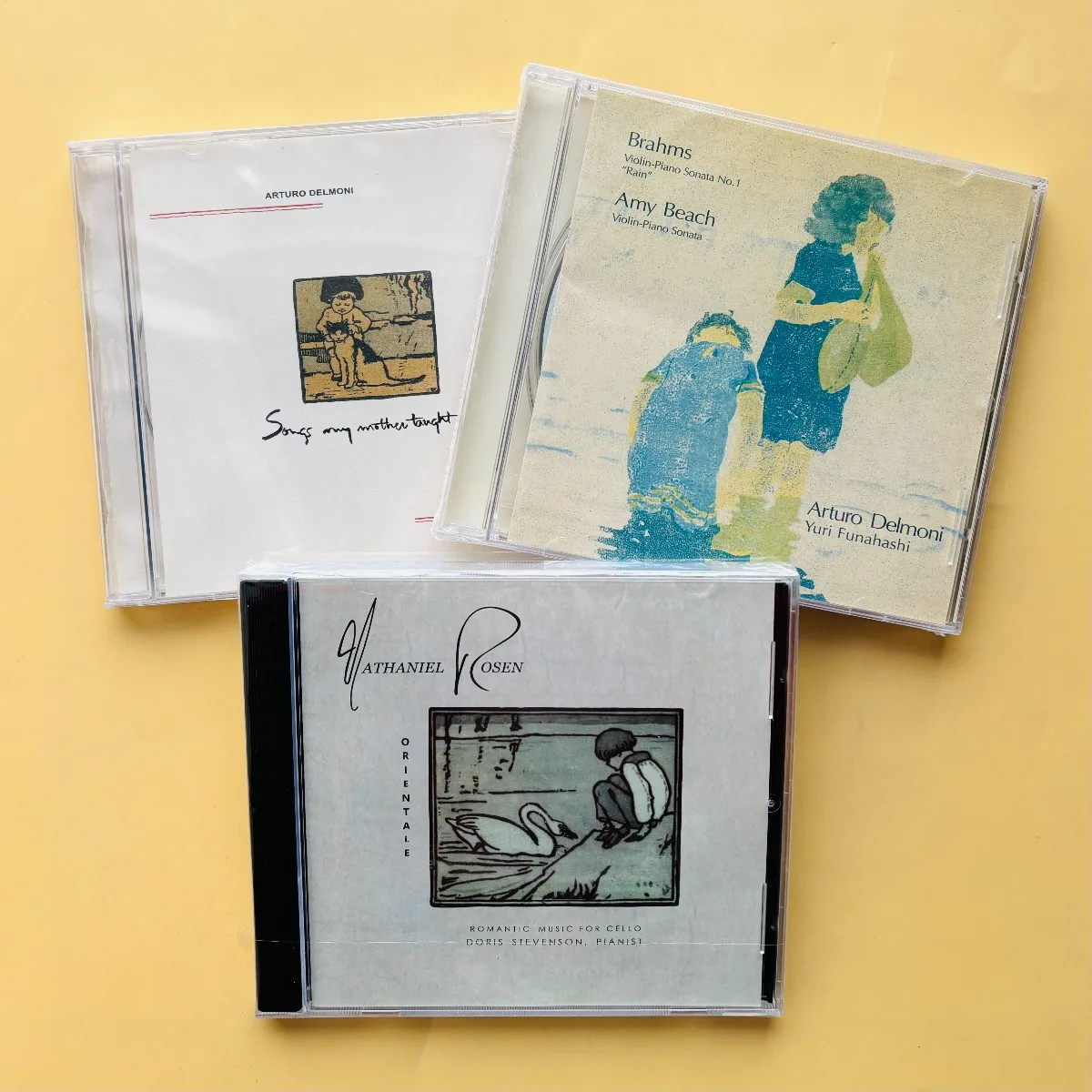 

Arturo Delmoni & Nathaniel Rosen Classical Violin Cello Romantic Music CD Collection
