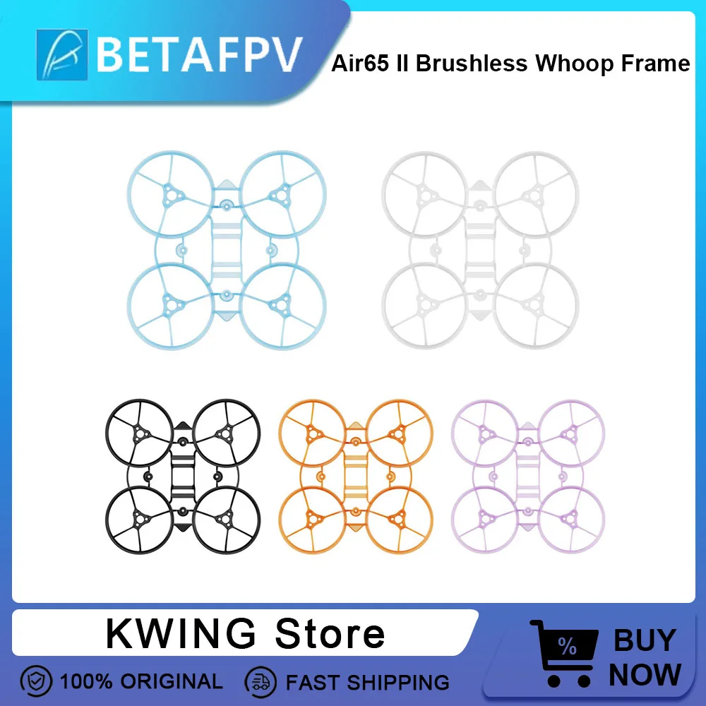 BETAFPV Air65 II Brushless Whoop Frame Ultra Lightweight 65mm Frame 1S FPV Racing Drone Frame Kit Easy Installation