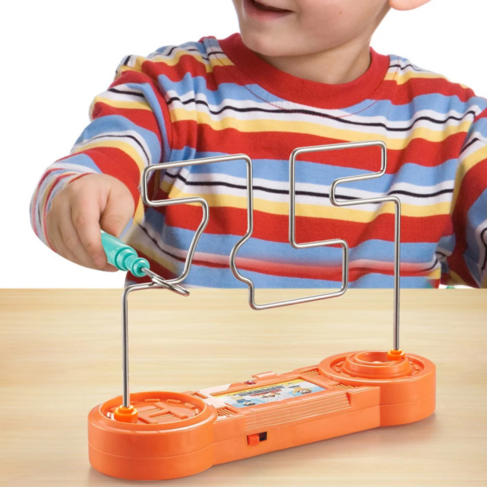 Montessori Electric Touch Wire Game Interactive Shock Maze Game Interesting Intellectual Safe For Kids For Party Game
