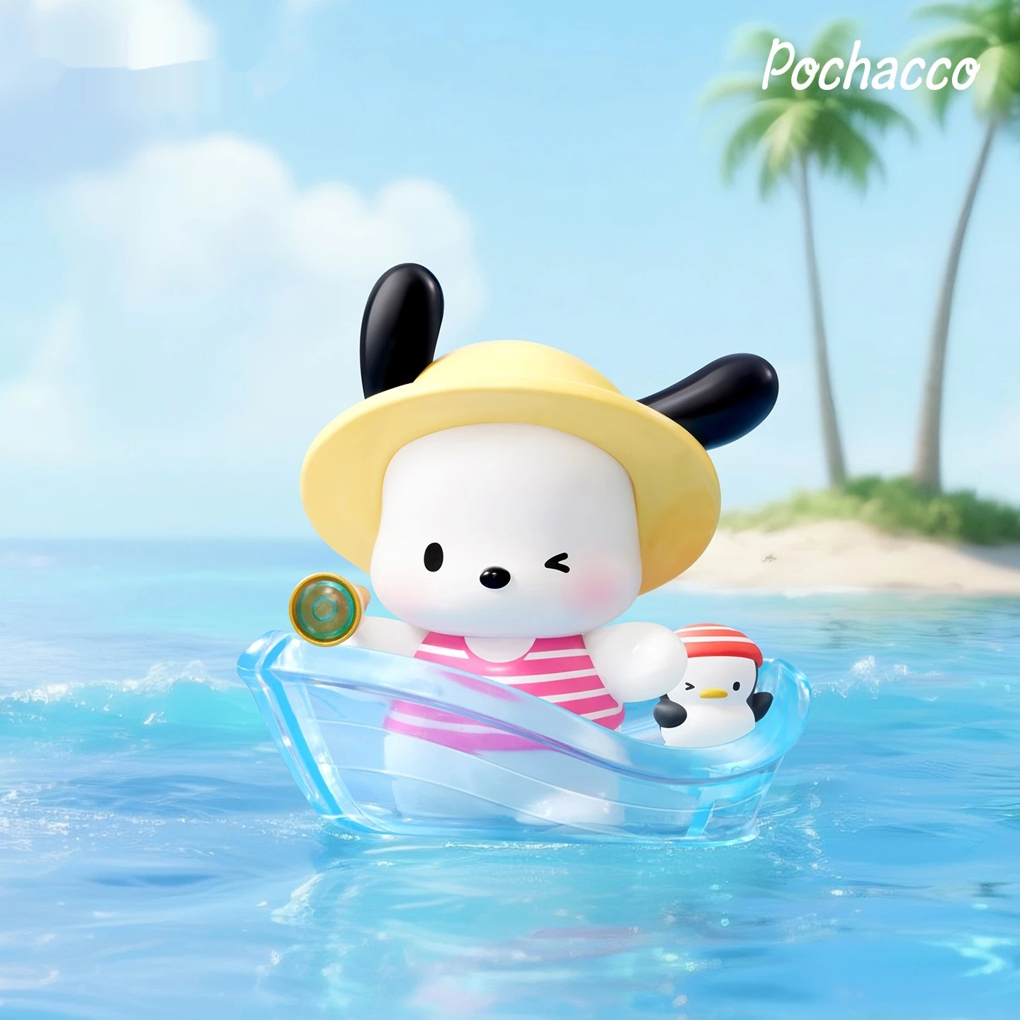 

Cartoon Kawayii Pochacco Travel Diary Series Blind Box Cute Desktop Decoration Trend Toy Model Figure Children'S Birthday Gift
