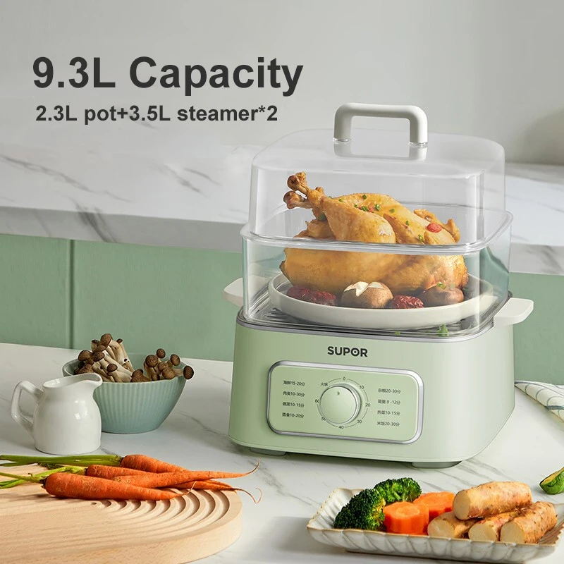 SUPOR Electric Cooker 9.3L Large-capacity Electric Steamer 220V Kitchen Appliances Multifunctional Household Hot Pot