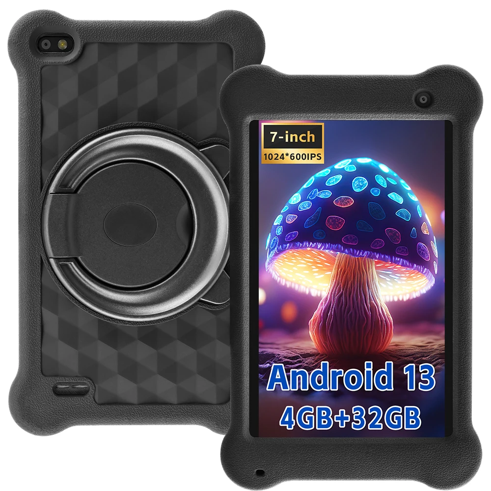 

ANRY 7inch 3500mAh Tablets Free Delivery Shipping with Android 13, 4GB RAM(2G Extension) 32GB ROM Quad-Core CPU Type-C charging