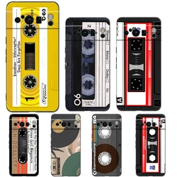 Vintage Cassette Tape Retro Style Phone Case Cover for Google Pixel 8 7 6 7A 6A Pro 5G Shockproof Silicone Soft 8 Pro 5G Shell