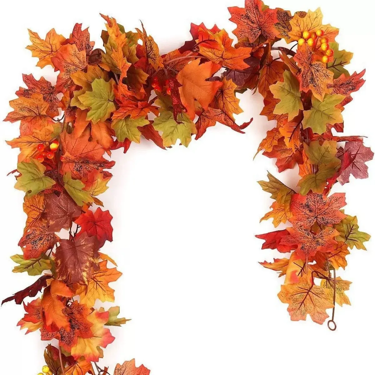 

Fall Garland Maple Leaf Hanging Vine Artificial Autumn Foliage Garland Thanksgiving for Home Wedding Fireplace Party Christmas