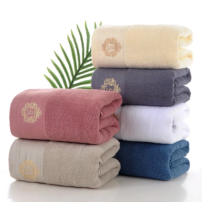 Bathroom Cotton Towel 35x75cm 70x140cm Hand and Face Large Bath Towel Soft Gift Absorbent Sports Absorbent Towel