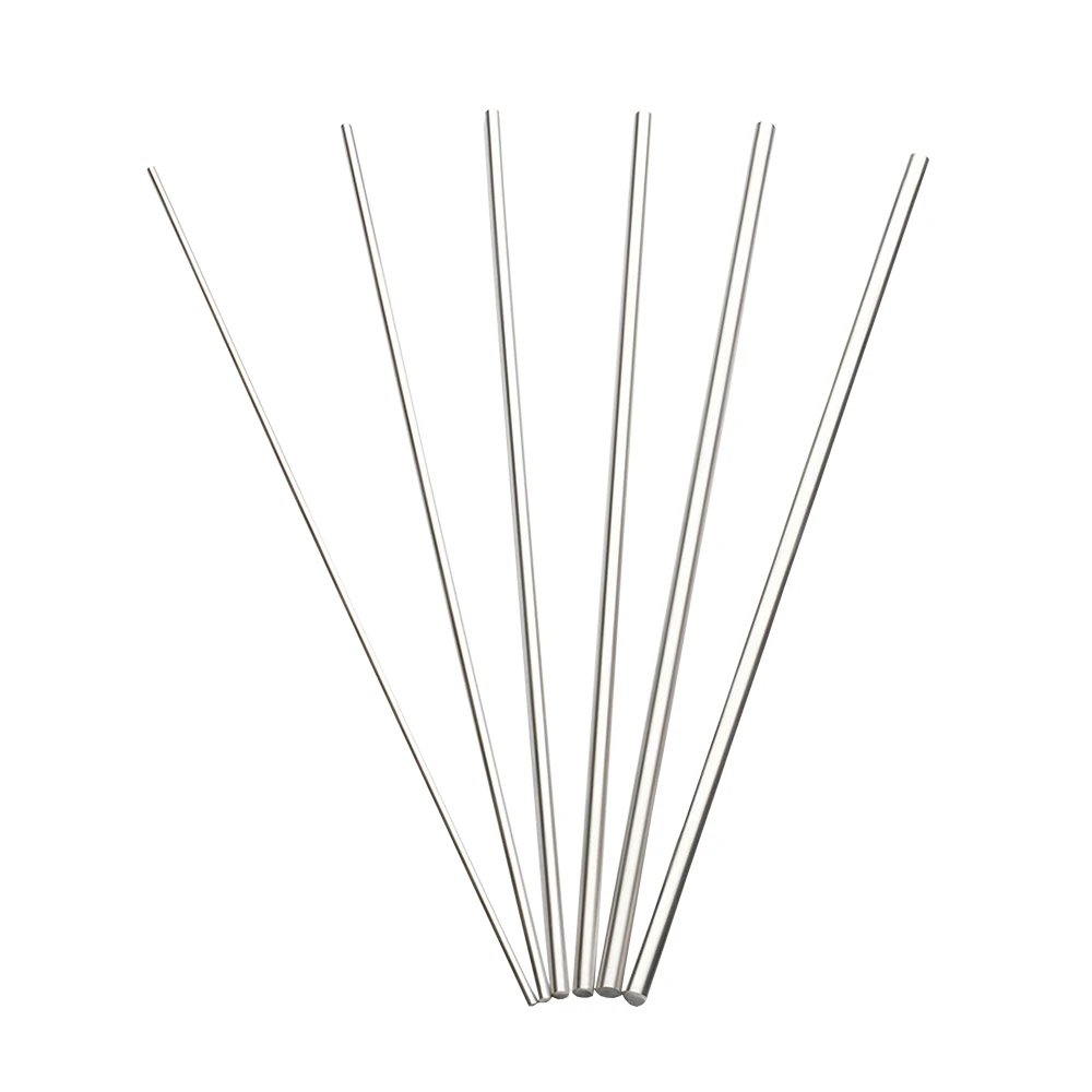 2PCS 50CM Long 304 Stainless Steel Rod 2MM 3MM 4MM 5MM 6MM 8MM 10MM Linear Shaft Metric Round Rod Stainless Steel Wire