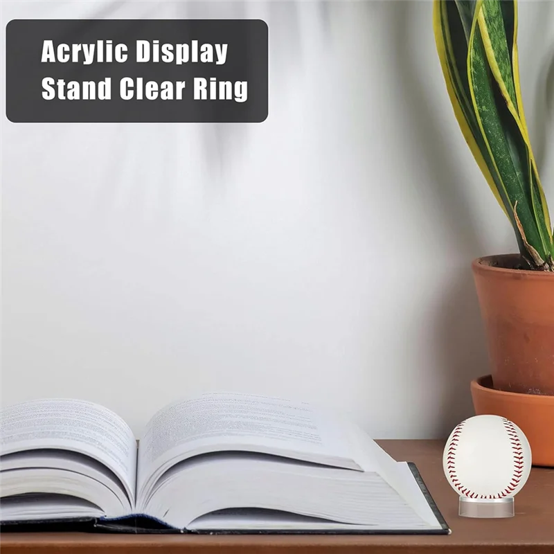 

【Today-Only!】35 Set Pieces Acrylic Display Stand Clear Ring Baseball Stands For Golf Ball, Baseball, Softball, Tennis Ball