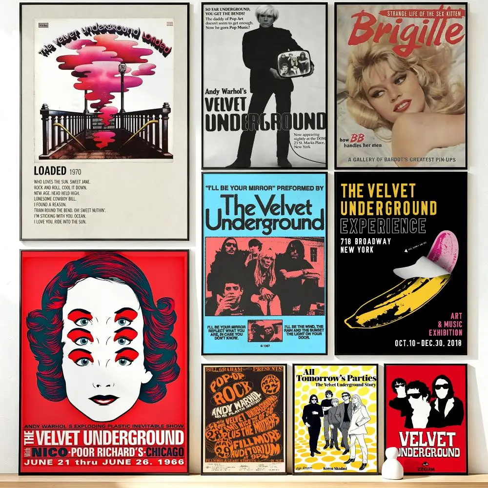 Modern Aesthetic Wall Art Poster band The Velvet Underground Poster for Office Home Decor Interior Large Wall Picture Print